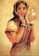 Raja Ravi Varma, The Milkmaid